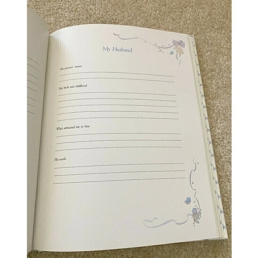 Precious Moments Grandmothers Journal Keepsake Book NEW 1990 Family History